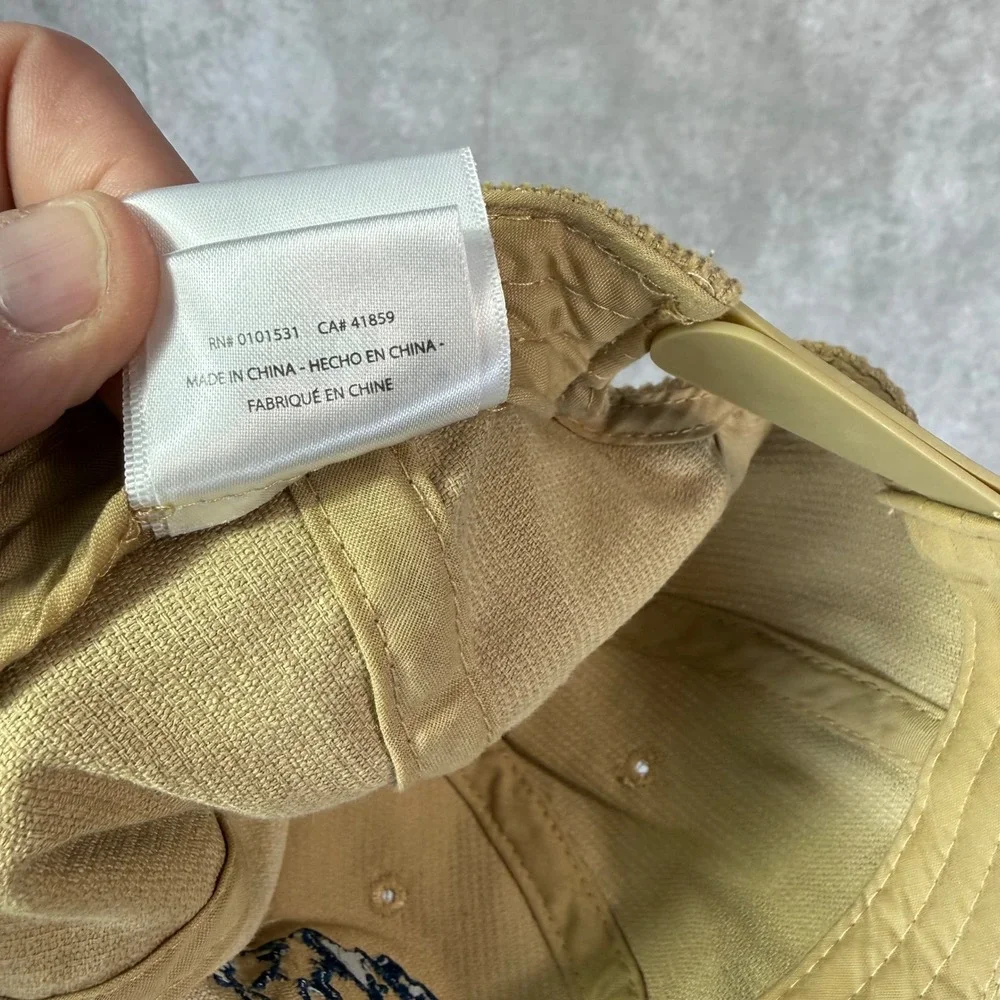 Coors Banquet Hat Mens OSFA Tan Solid Corduroy Snapback Golden Colorado Logo
